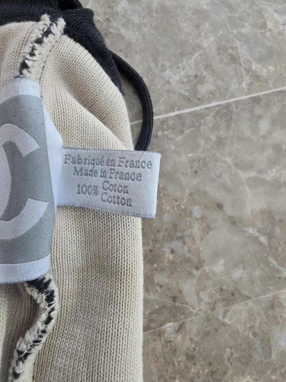 CHANEL Knit Logo CC Backpack